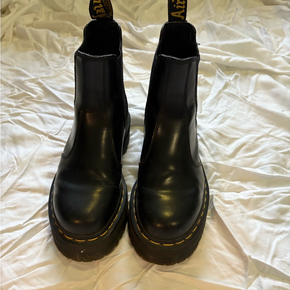 Dr. Martens Black Leather Combat Boots